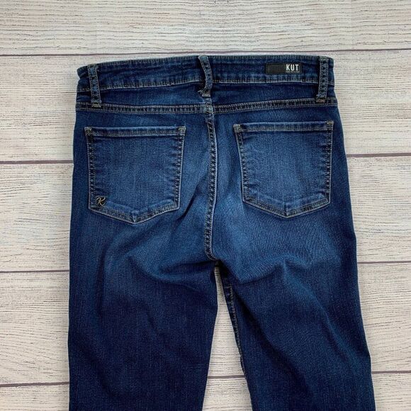 Kut from the Kloth Jeans sz 4 Donna Fab Ab Skinny Dark Wash Inseam 28" - Picture 4 of 9